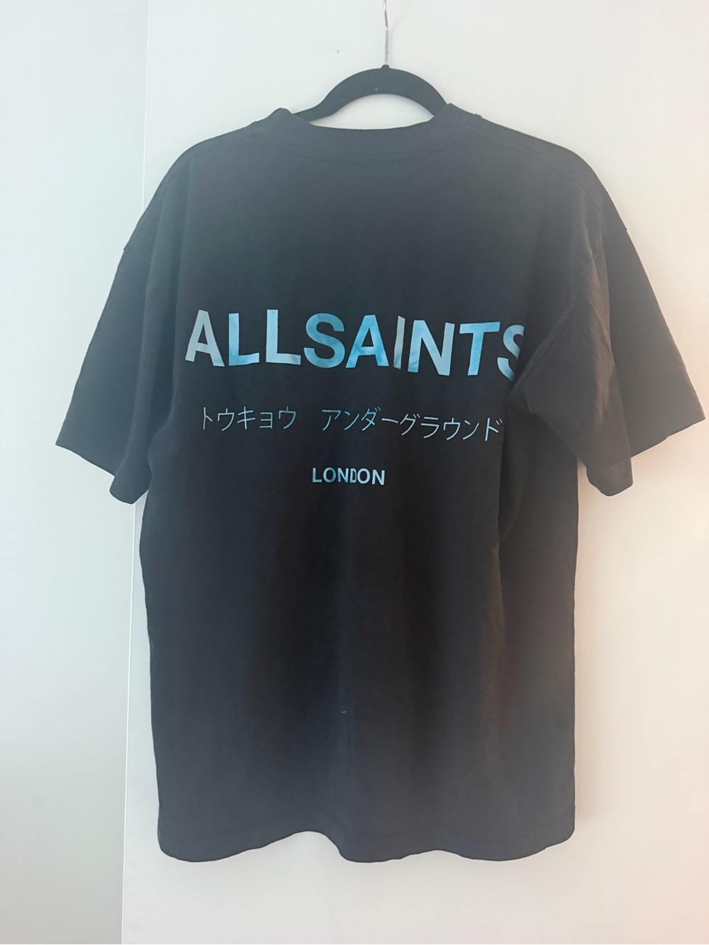 All Saints Black Logo Short Sleeve Tee